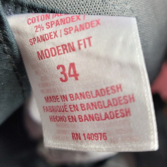 NWT Izod Men's 34 Waist Black Modern Fit 9" Shorts Sportflex Waistband Size 34 - Picture 8 of 16